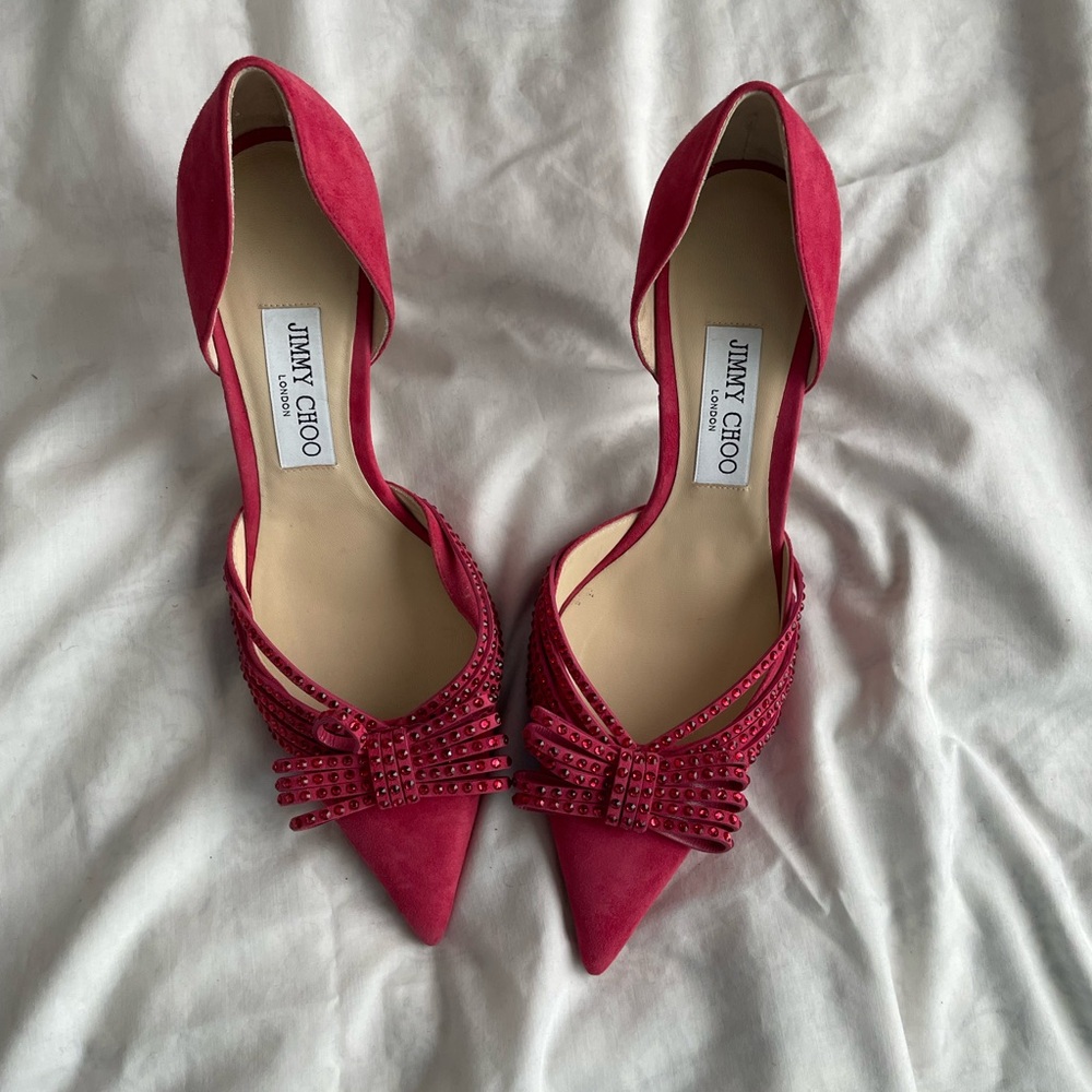 Jimmy Choo Red Pointed Toe Heel - image 5